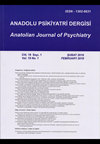 Anadolu Psikiyatri Dergisi-Anatolian Journal of Psychiatry雜志封面